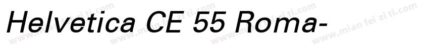 Helvetica CE 55 Roma字体转换